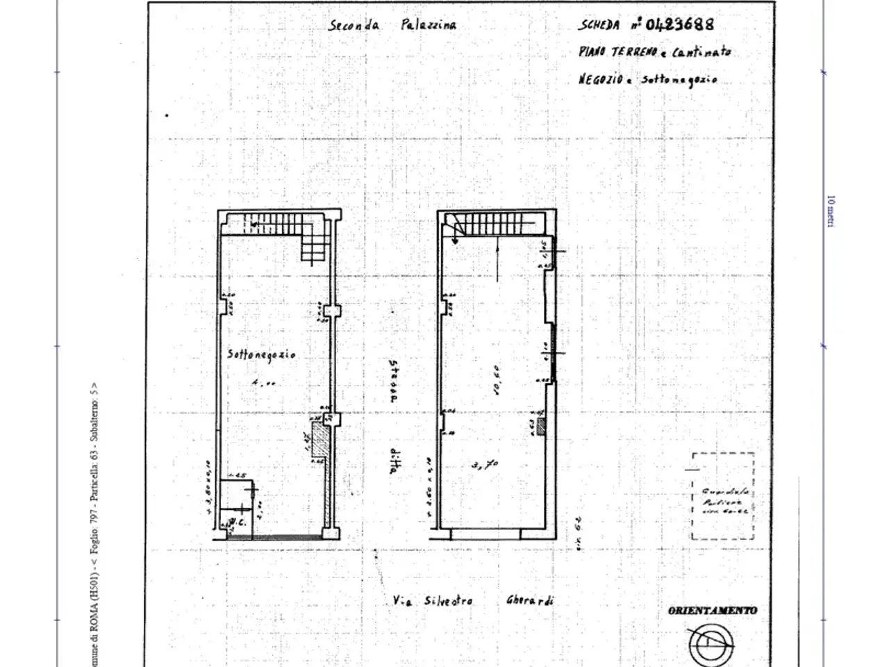 Negozio in Via Silvestro Gherardi, Roma, {3} - Planimetria 1