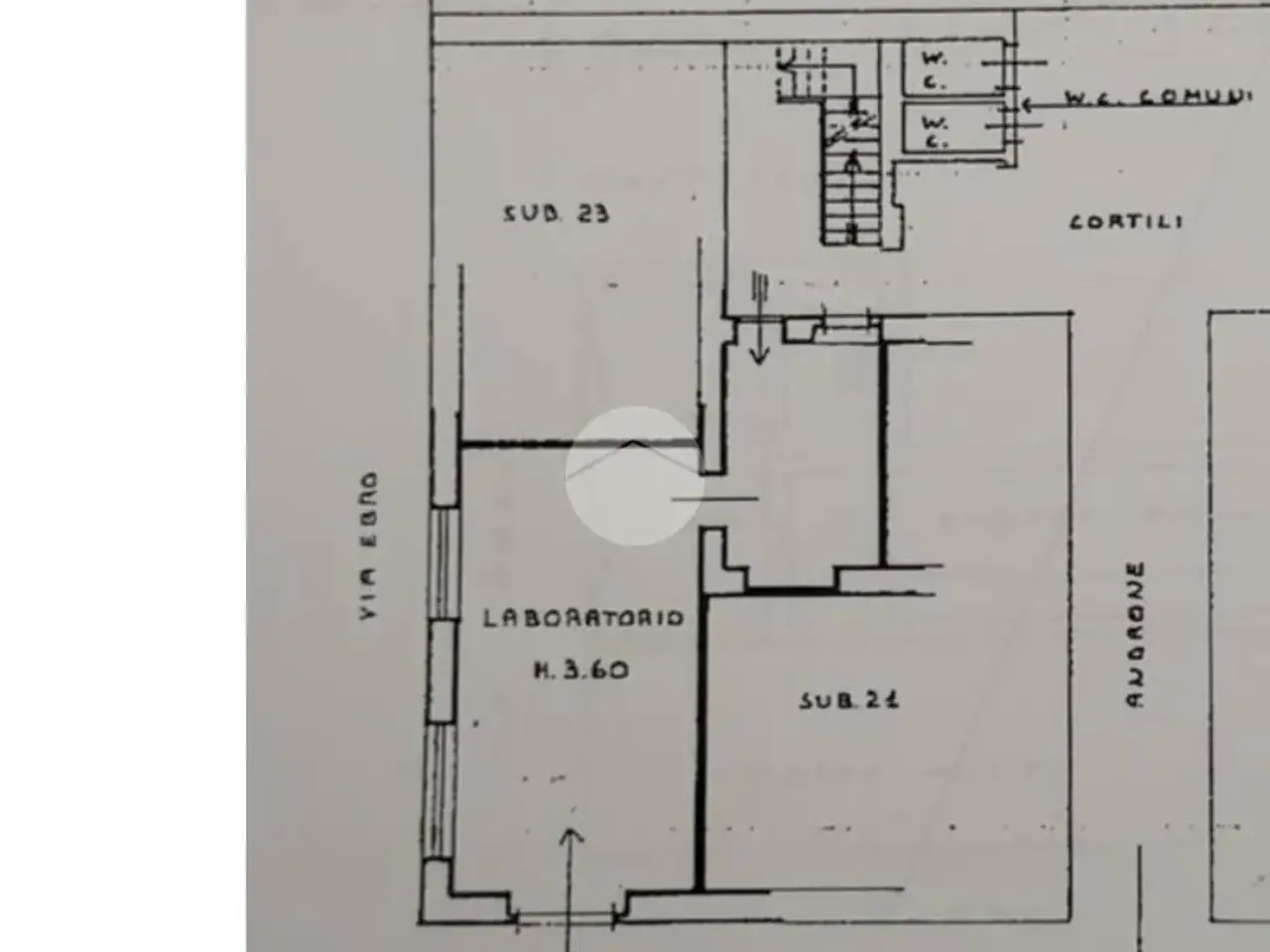 Laboratorio in Via Privata Tirso 8, Milano, {3} - Planimetria 1