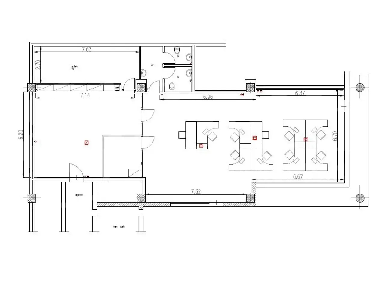 Ufficio in Via Noalese 134, Quinto Di Treviso, {3} - Planimetria 1