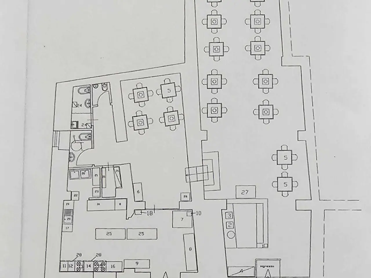 Ristorante in Via Pozzo Barone 30, Modica, {3} - Planimetria 1