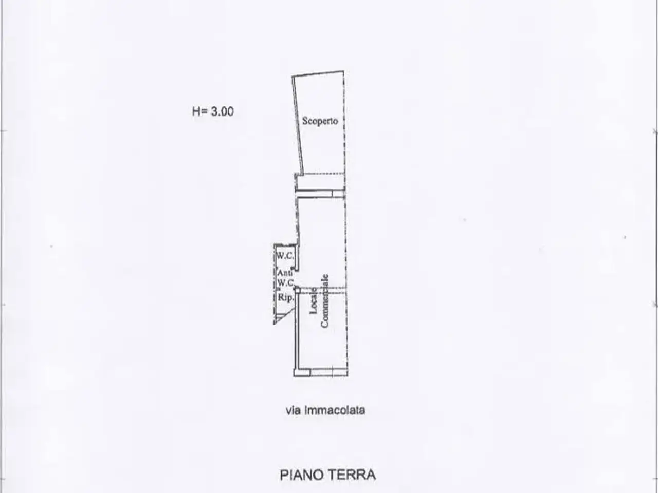 Negozio in Via Immacolata, Taviano, {3} - Planimetria 1