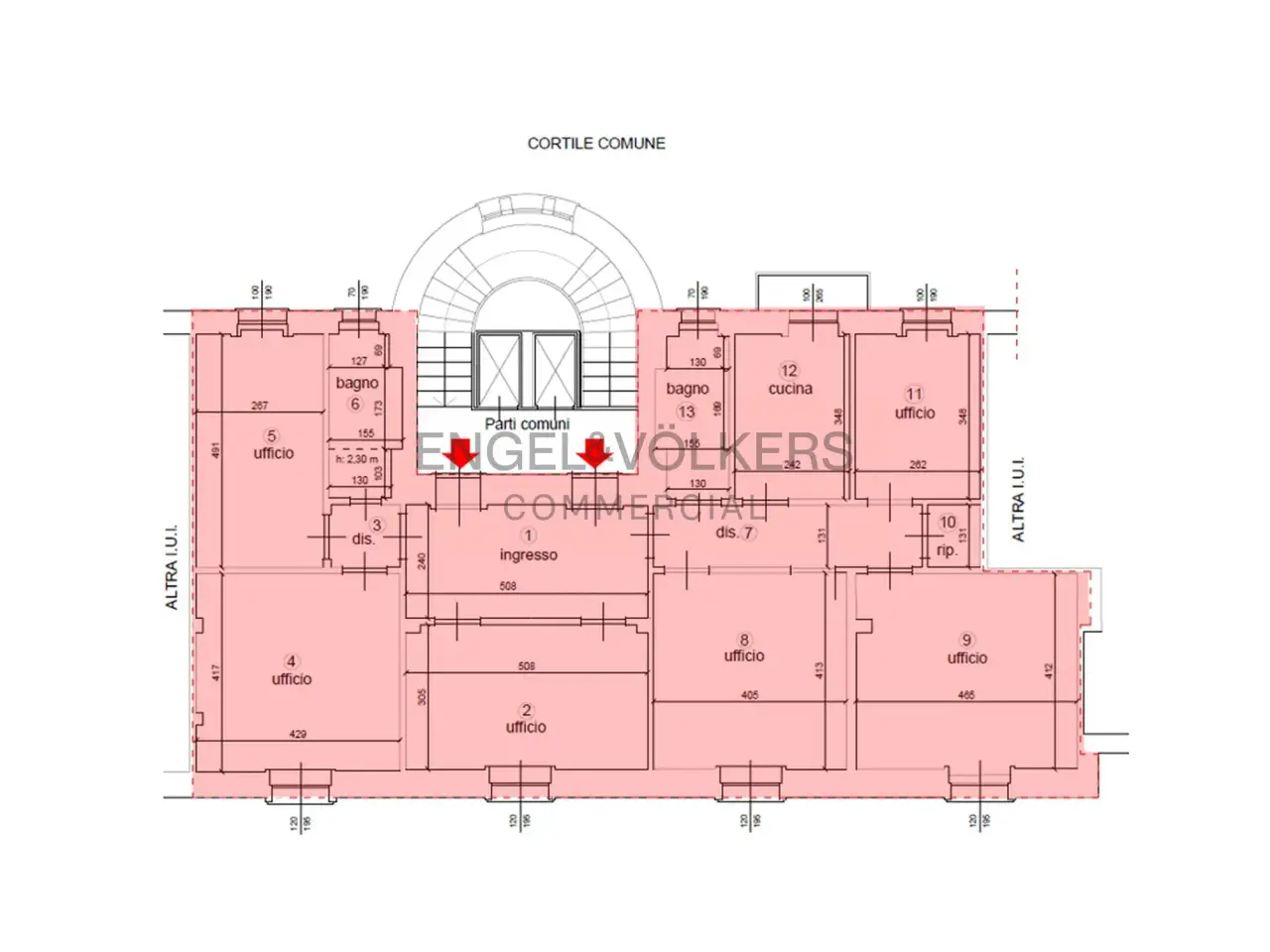 Ufficio in Corso Matteotti, Milano, {3} - Planimetria 1
