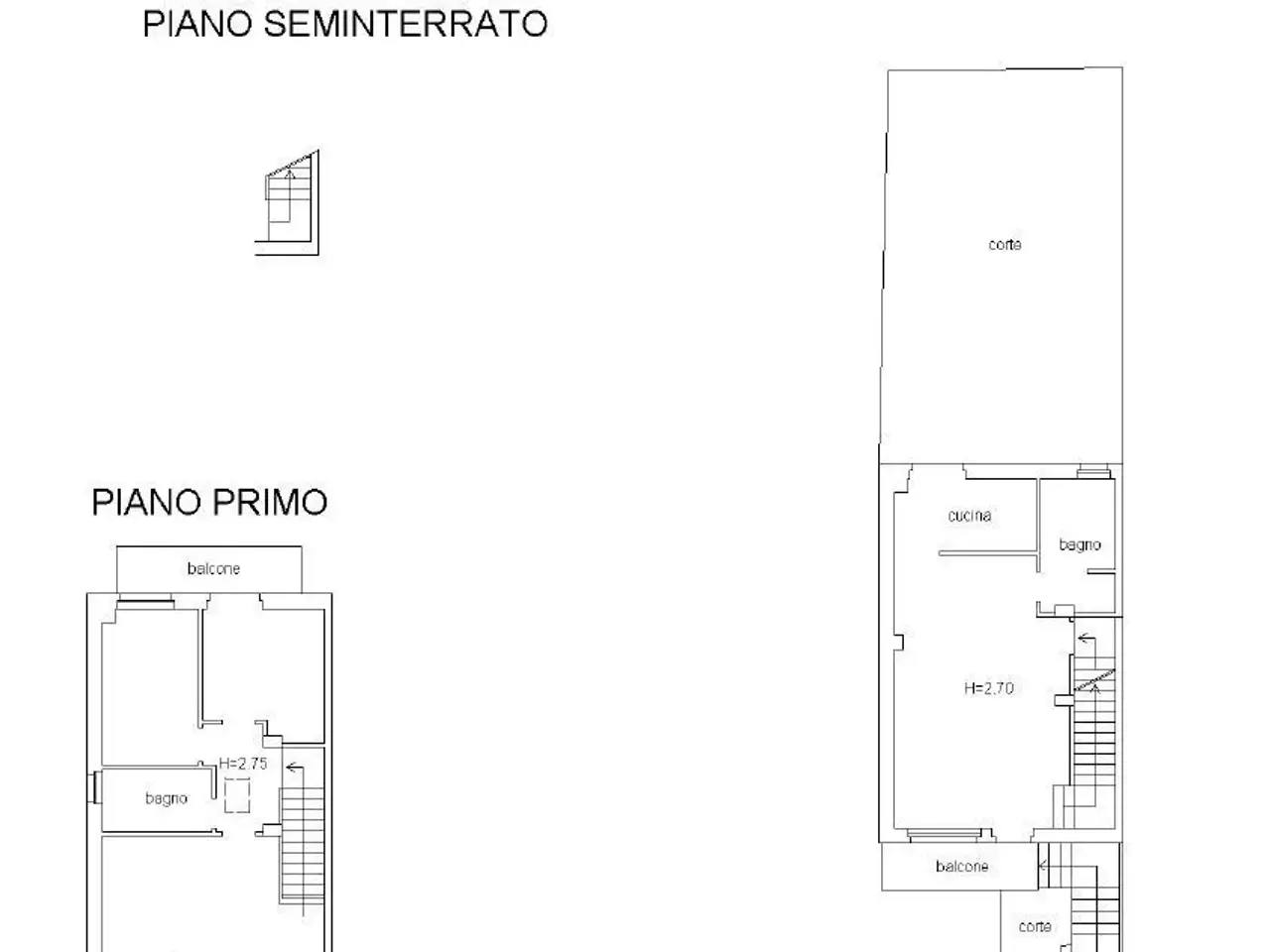 Villa a schiera in vendita, Via Paolo Gamba, Campodipietra - Planimetria 1