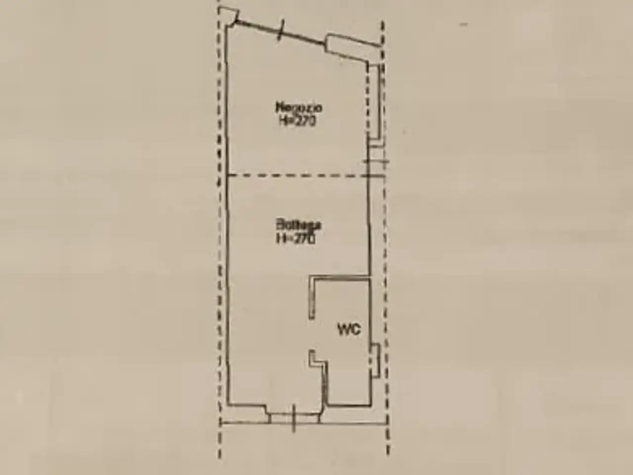 Locale commerciale in Elle Ville Prima 55100, Lucca, {3} - Planimetria 1