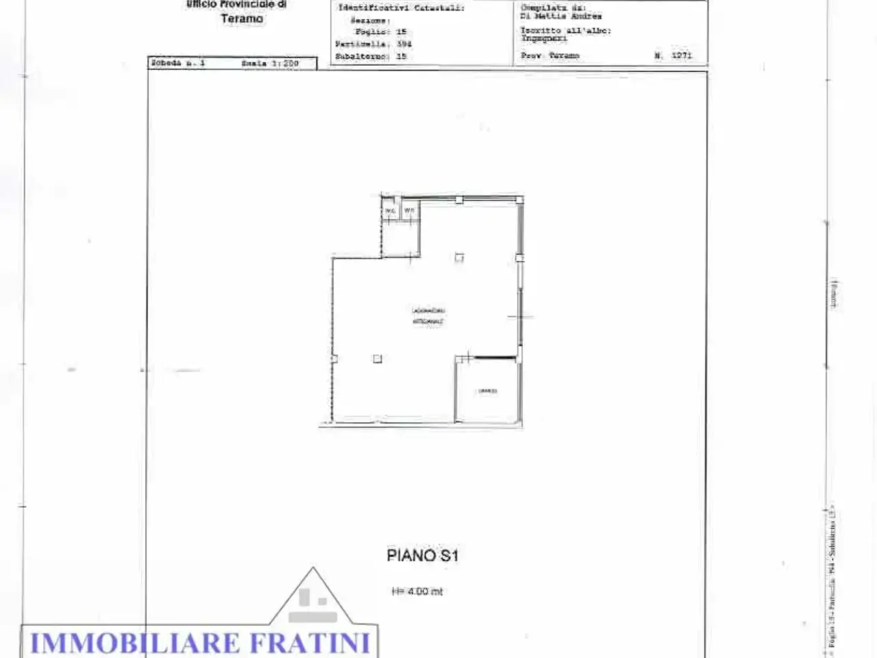 Laboratorio in Via San Donato 4, Campli, {3} - Planimetria 1