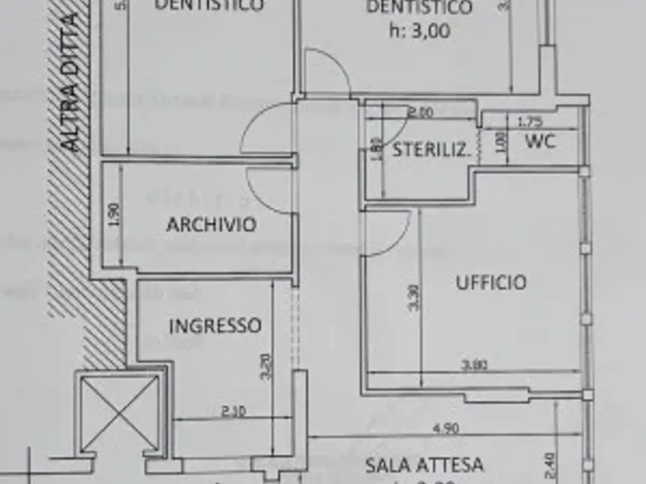 Ufficio in Corso Vittorio Emanuele II, Pescara, {3} - Planimetria 1