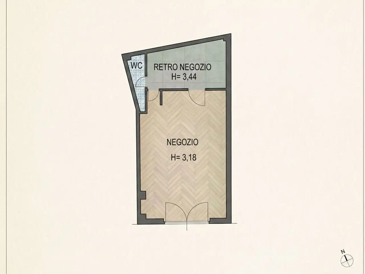 Negozio in , Chiaravalle, {3} - Planimetria 1