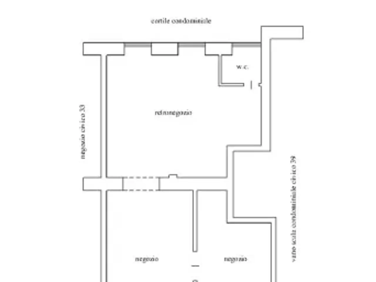 Negozio in Via Ruggero d'Altavilla 35, Roma, {3} - Planimetria 1