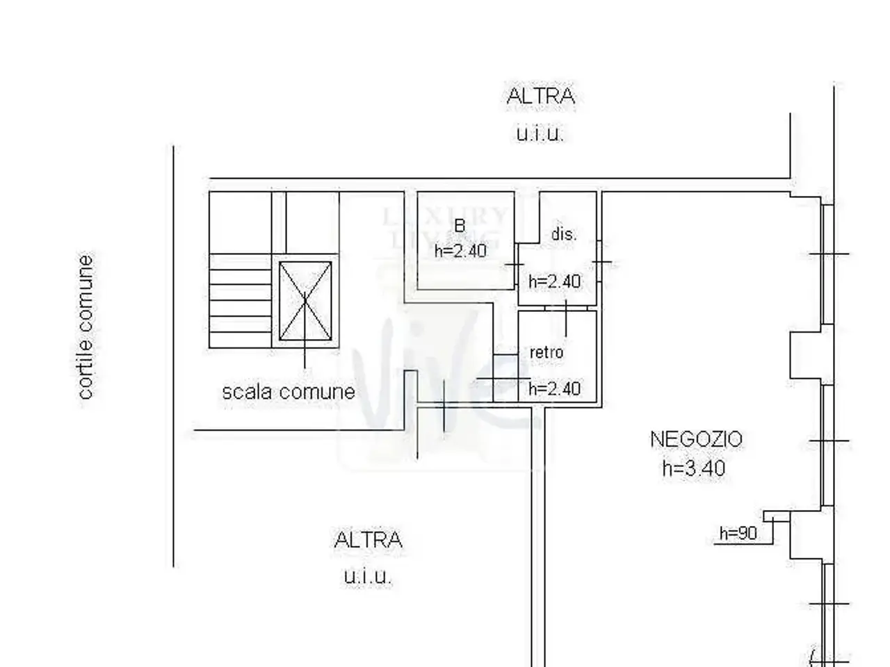 Negozio in Via Marsala, Milano, {3} - Planimetria 1