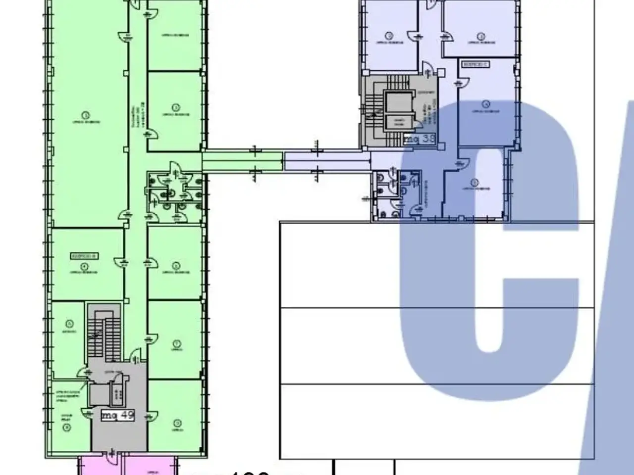 Ufficio in Via Grosio, Milano, {3} - Planimetria 1