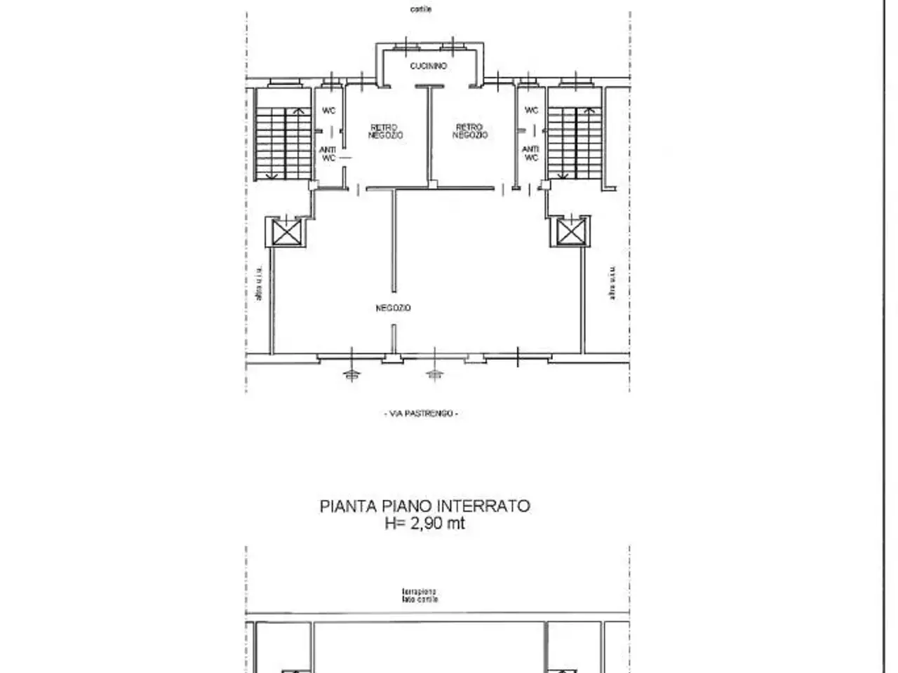 Negozio in Via Pastrengo 31, Moncalieri, {3} - Planimetria 1