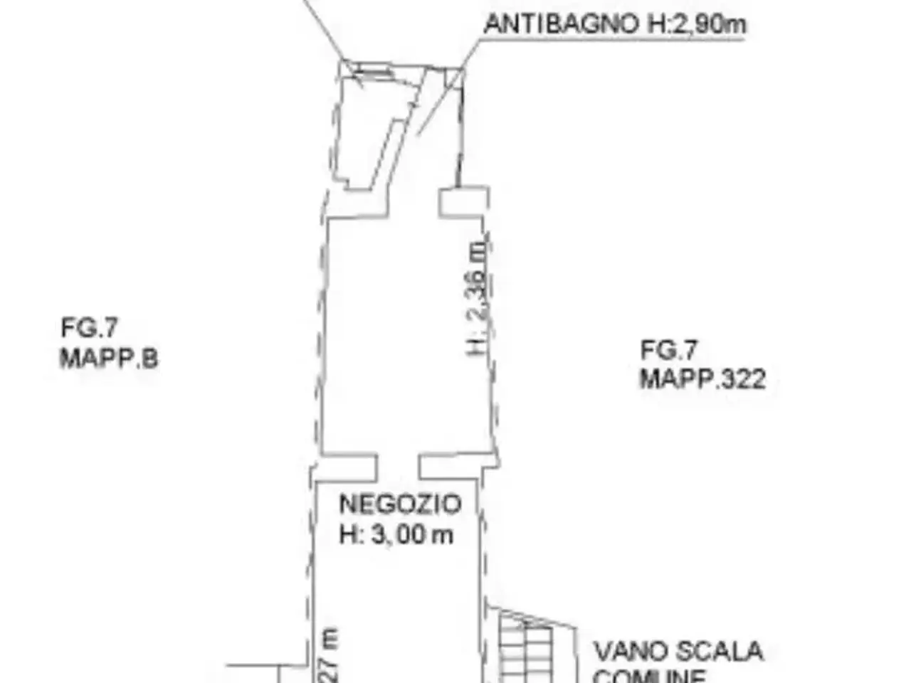 Negozio in Piazza della Libertà 34, Mirabello Monferrato, {3} - Planimetria 1