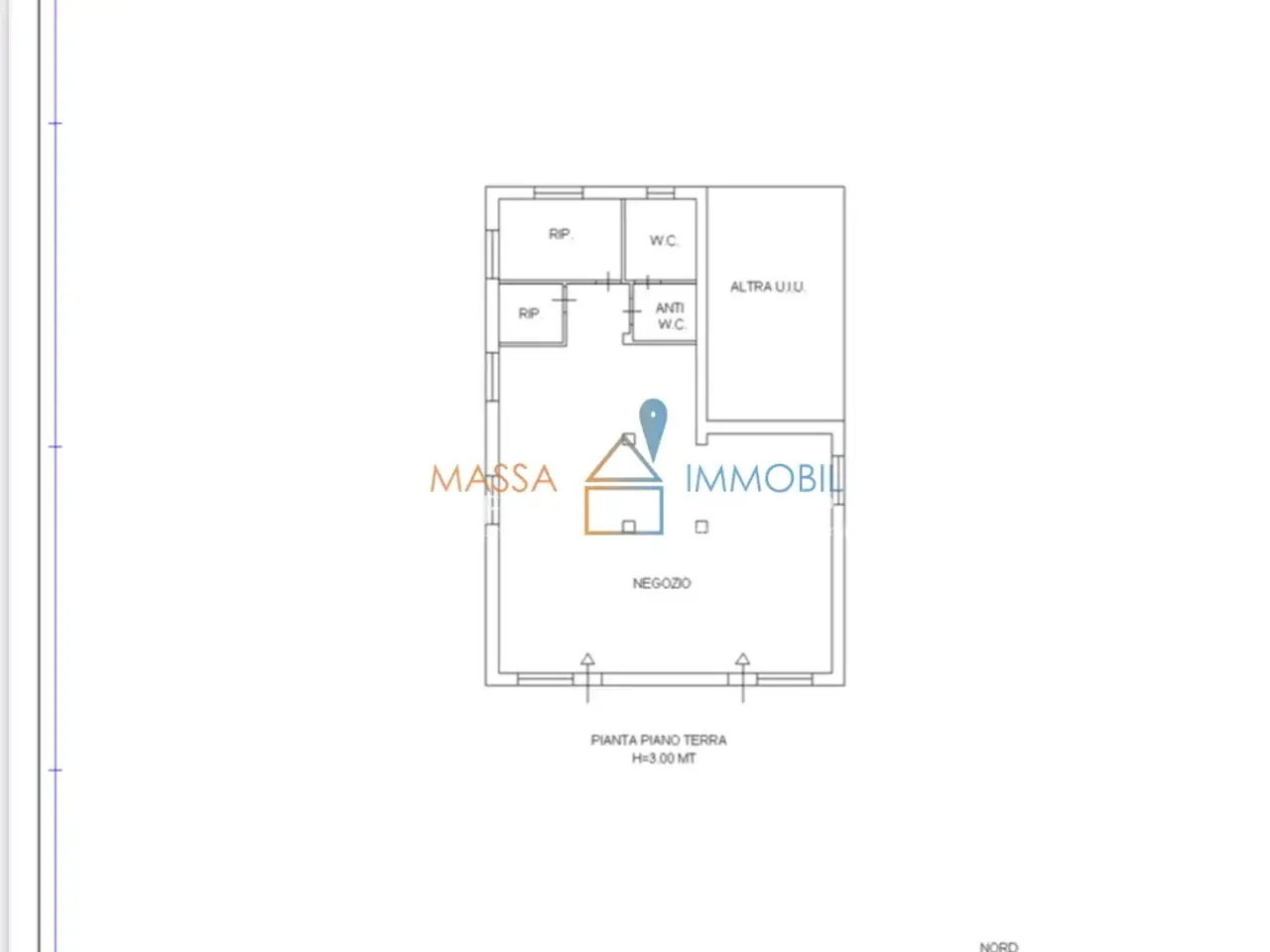 Ufficio in Viale XX Settembre 187, Carrara, {3} - Planimetria 1