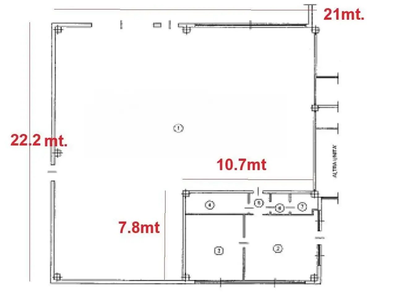 Capannone in Via Braida Longa, Campoformido, {3} - Planimetria 1