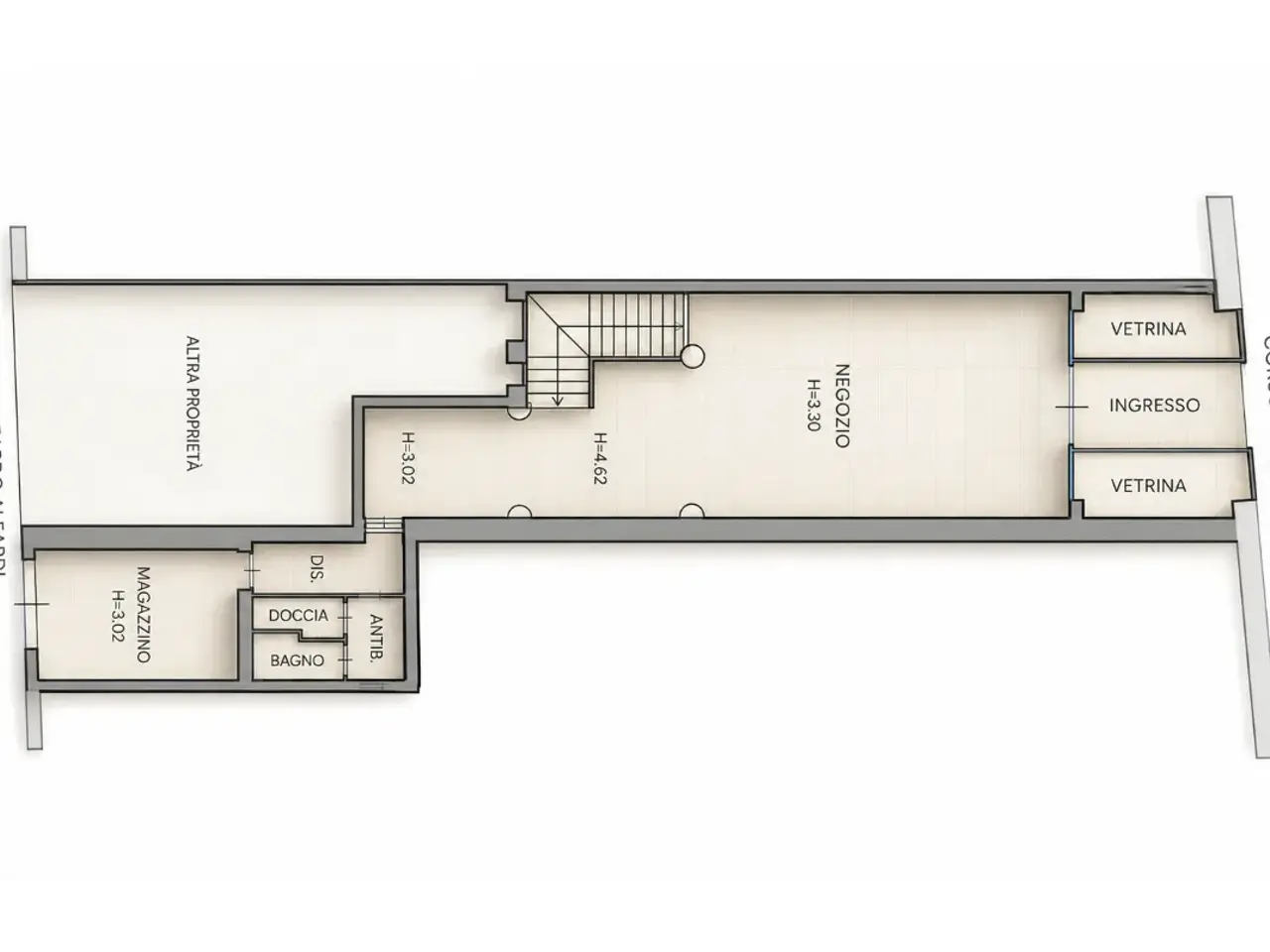 Negozio in Corso Cavour 18, Brescia, {3} - Planimetria 1