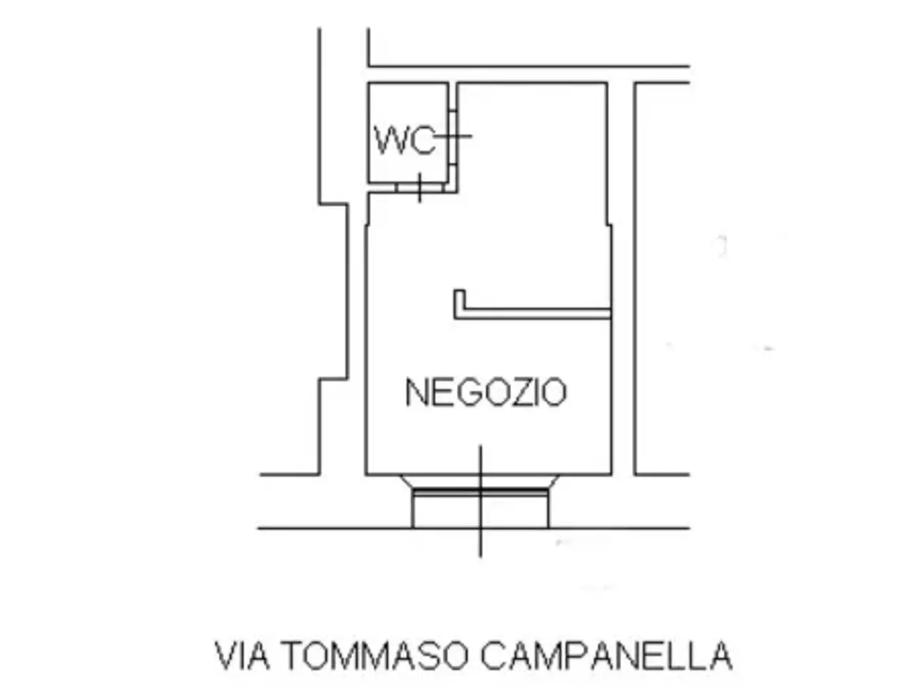 Negozio in Via Tommaso Campanella, Roma, {3} - Planimetria 1