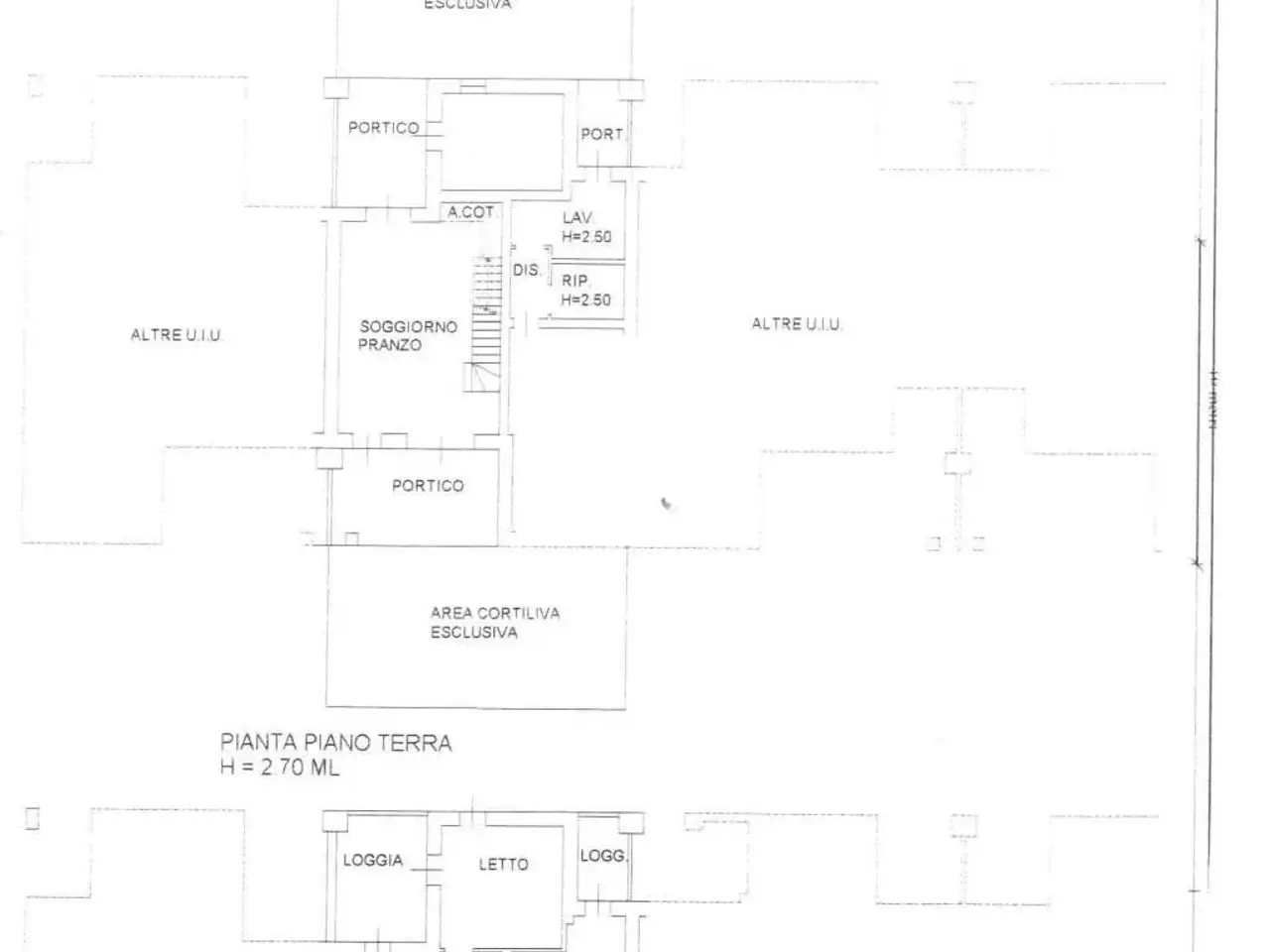 Villa a schiera in vendita, Via Federico Confalonieri, Reggio nell'Emilia - Planimetria 1