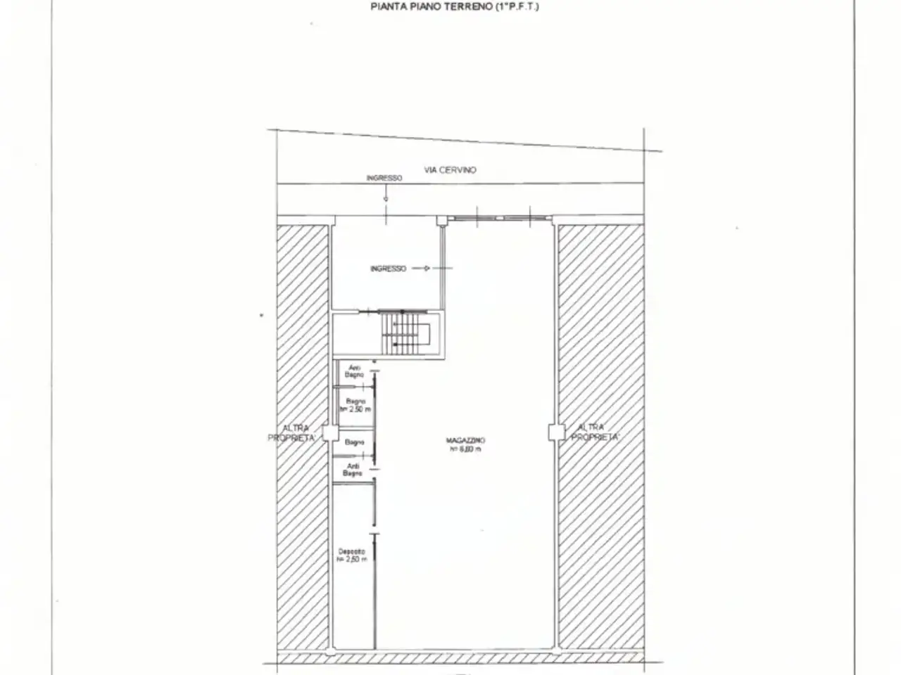 Negozio in Via Cervino 24/a, Torino, {3} - Planimetria 1