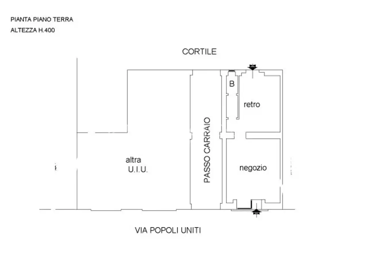 Palazzina commerciale in Via Popoli Uniti 15, Milano, {3} - Planimetria 1