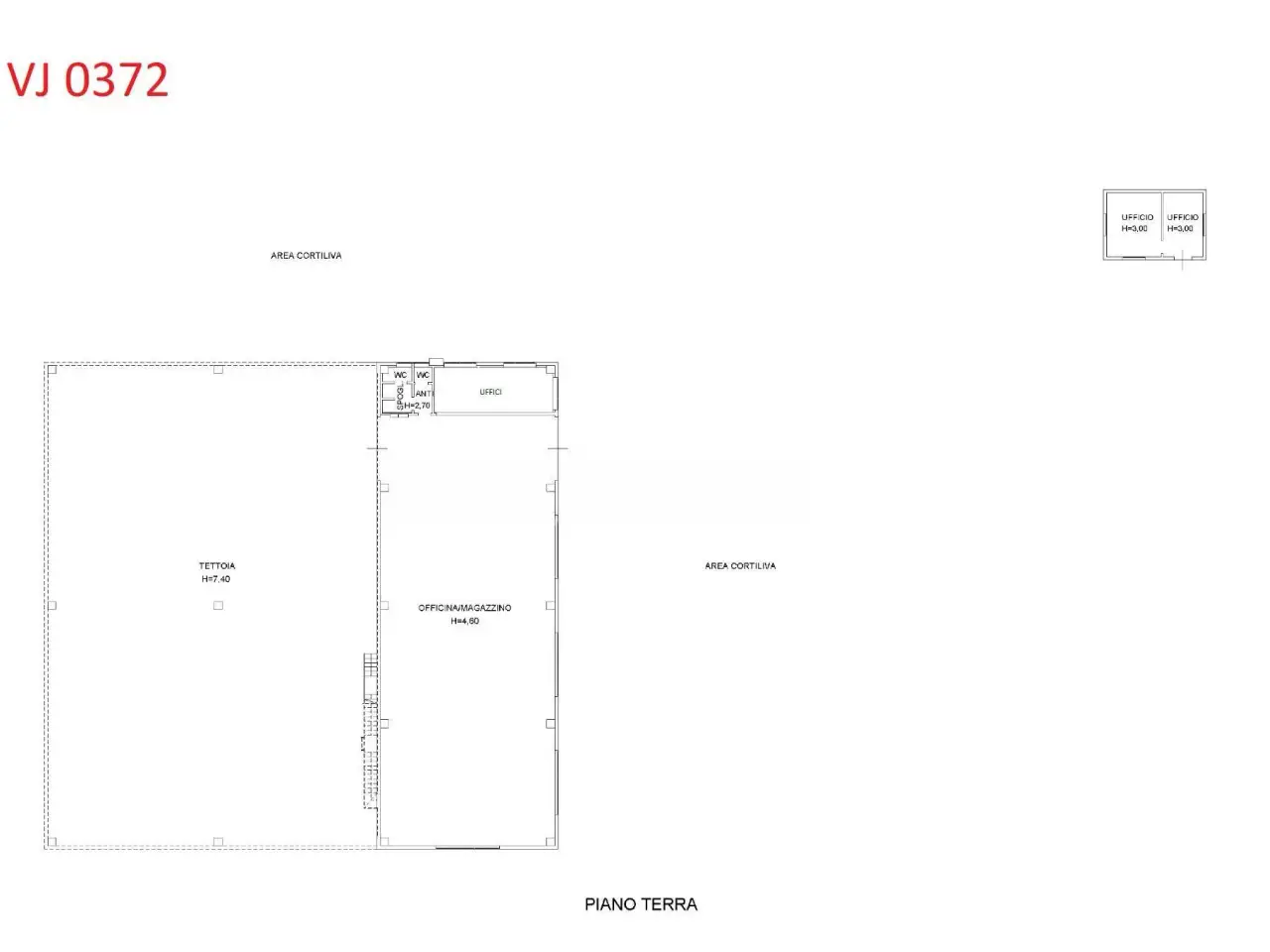 Capannone in Via Louis Pasteur 51, Reggio Emilia, {3} - Planimetria 1