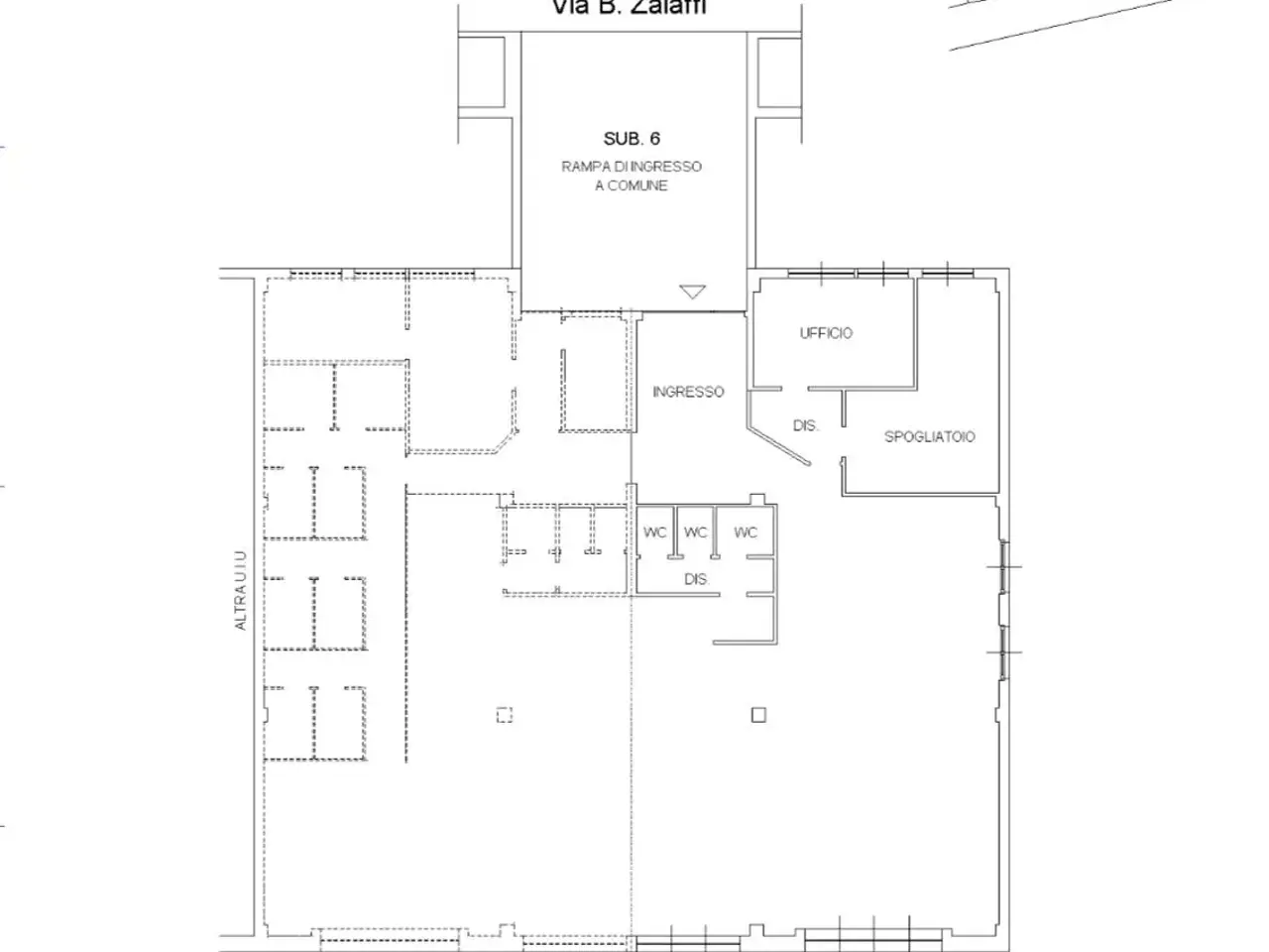 Locale commerciale in Via Benedetto Zalaffi 10, Siena, {3} - Planimetria 1