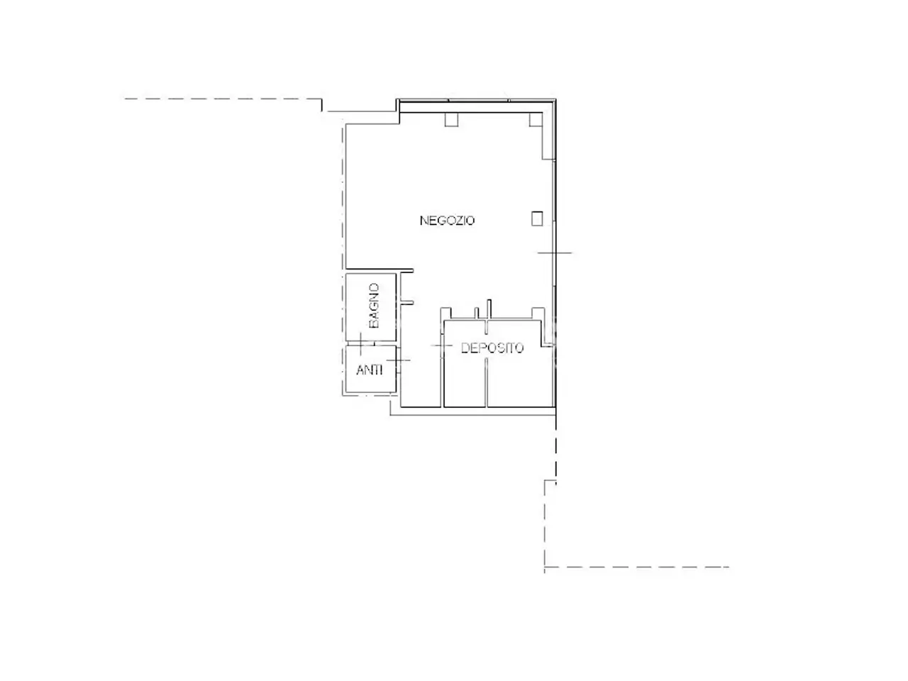Negozio in Via San Luigi Versiglia, Civitanova Marche, {3} - Planimetria 1