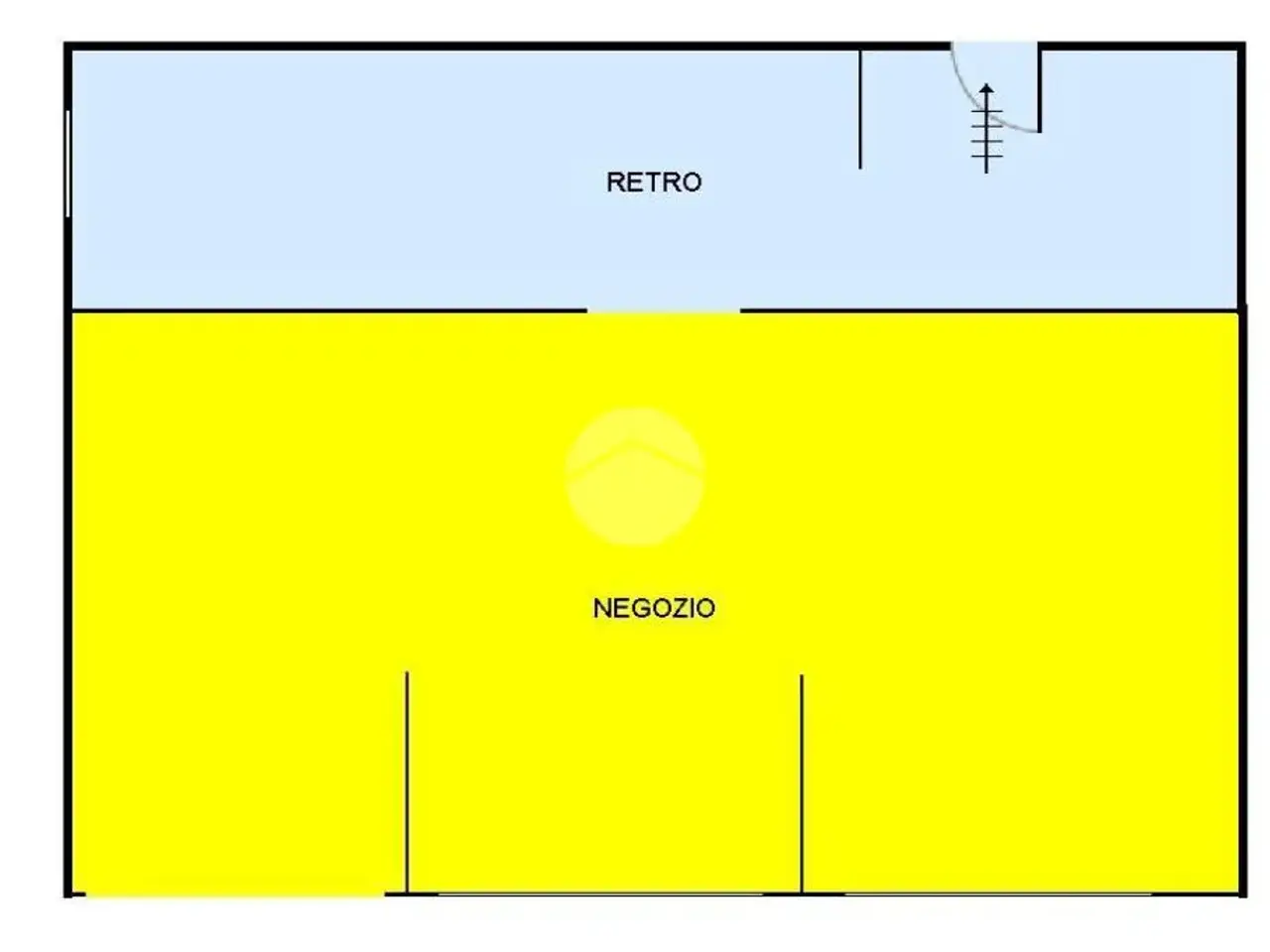 Negozio in Via Cavalieri di Vittorio Veneto 32, Andorno Micca, {3} - Planimetria 1