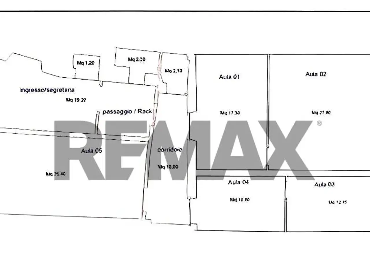 Ufficio in Via dei Lucchesi 25, Roma, {3} - Planimetria 1