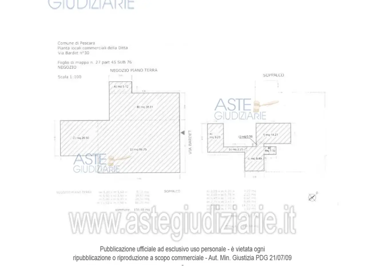 Negozio in Via Bardet, 65126 Pescara Pe, Italia 65126, Pescara, {3} - Planimetria 1