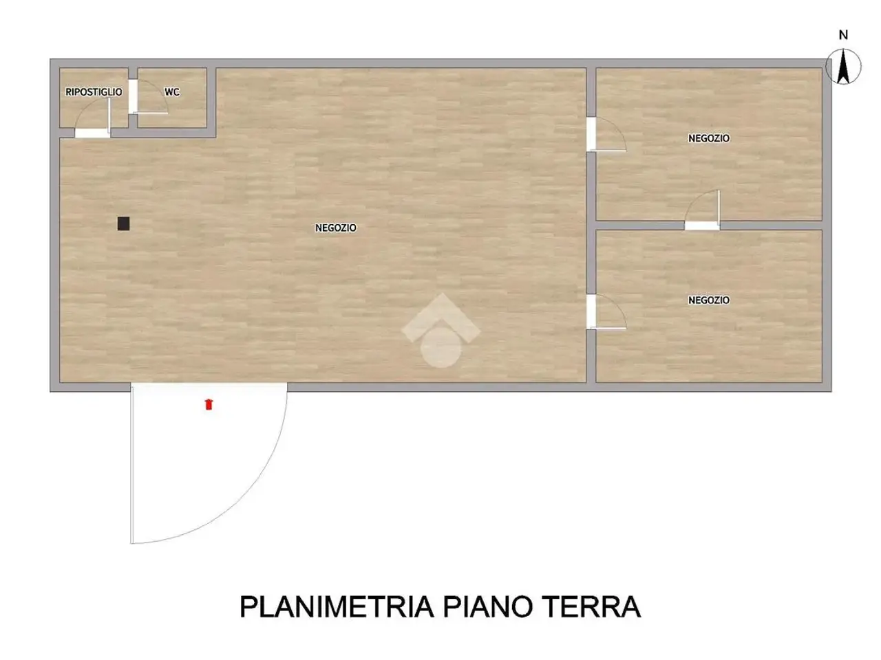 Negozio in Via Emilia Parmense, Piacenza, {3} - Planimetria 1
