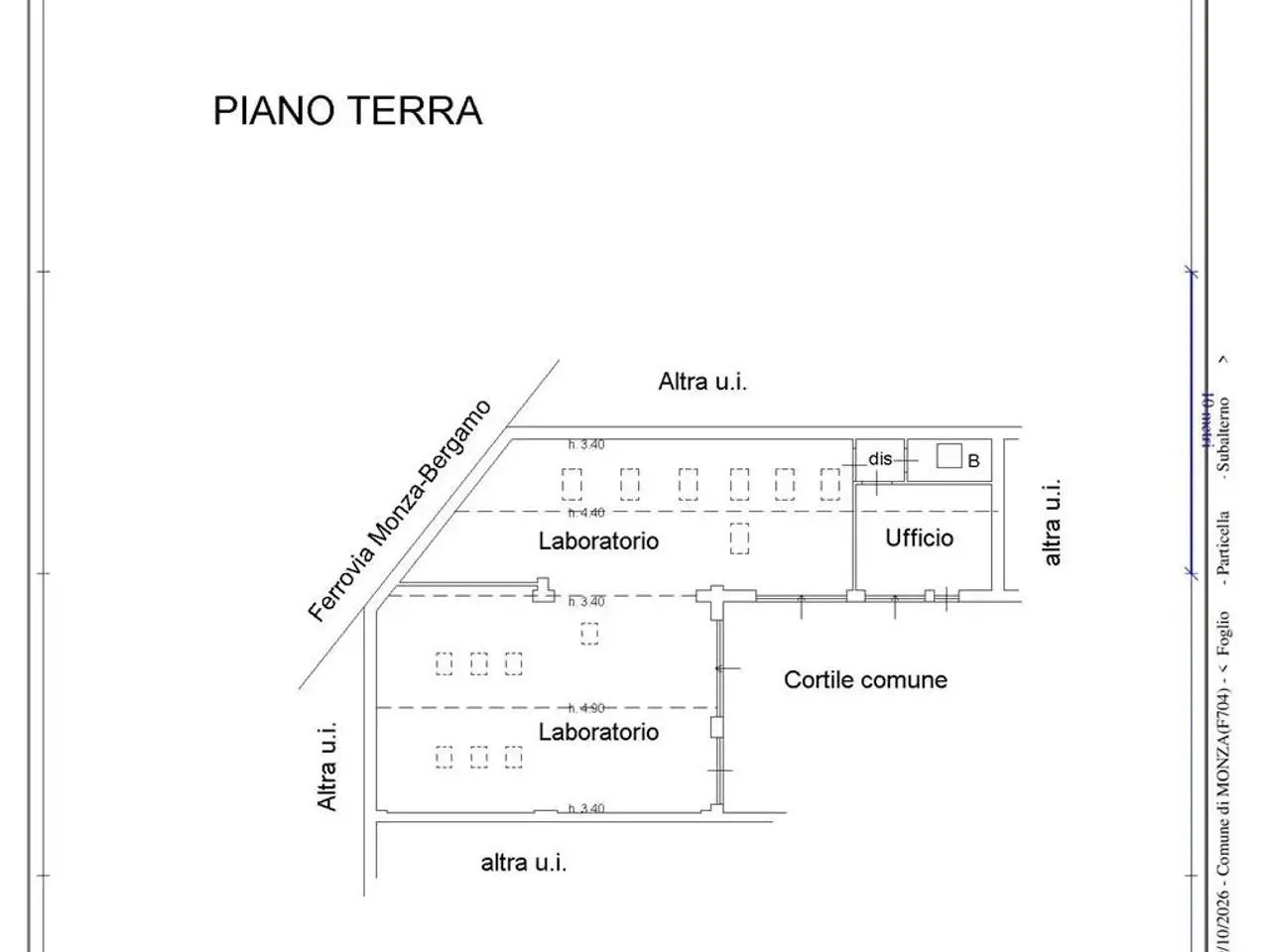 Capannone in Via Bergamo, Monza, {3} - Planimetria 1