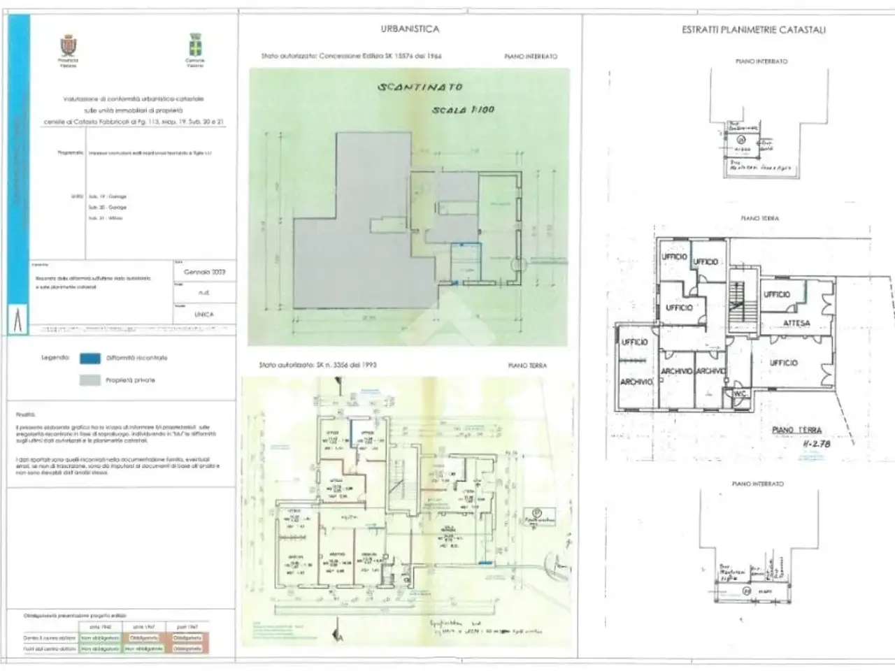 Ufficio in Via Nicolò Tommaseo 1, Verona, {3} - Planimetria 1
