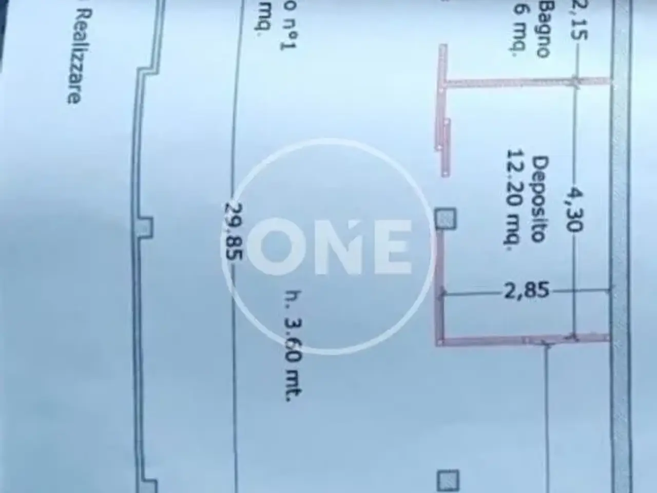 Magazzino in Via Nazario Palmioli 17, Monterotondo, {3} - Planimetria 1