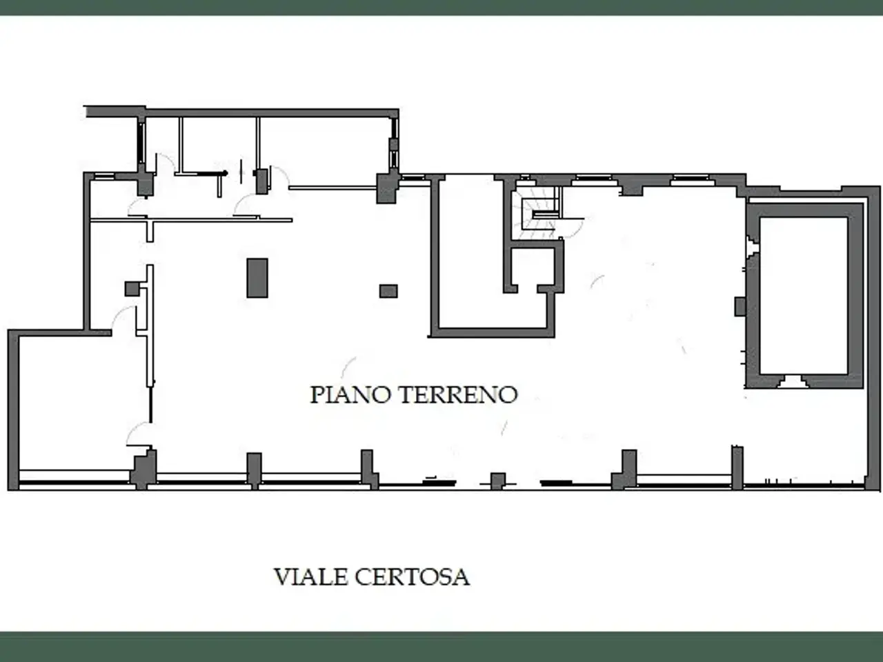 Negozio in Viale Certosa, Milano, {3} - Planimetria 1