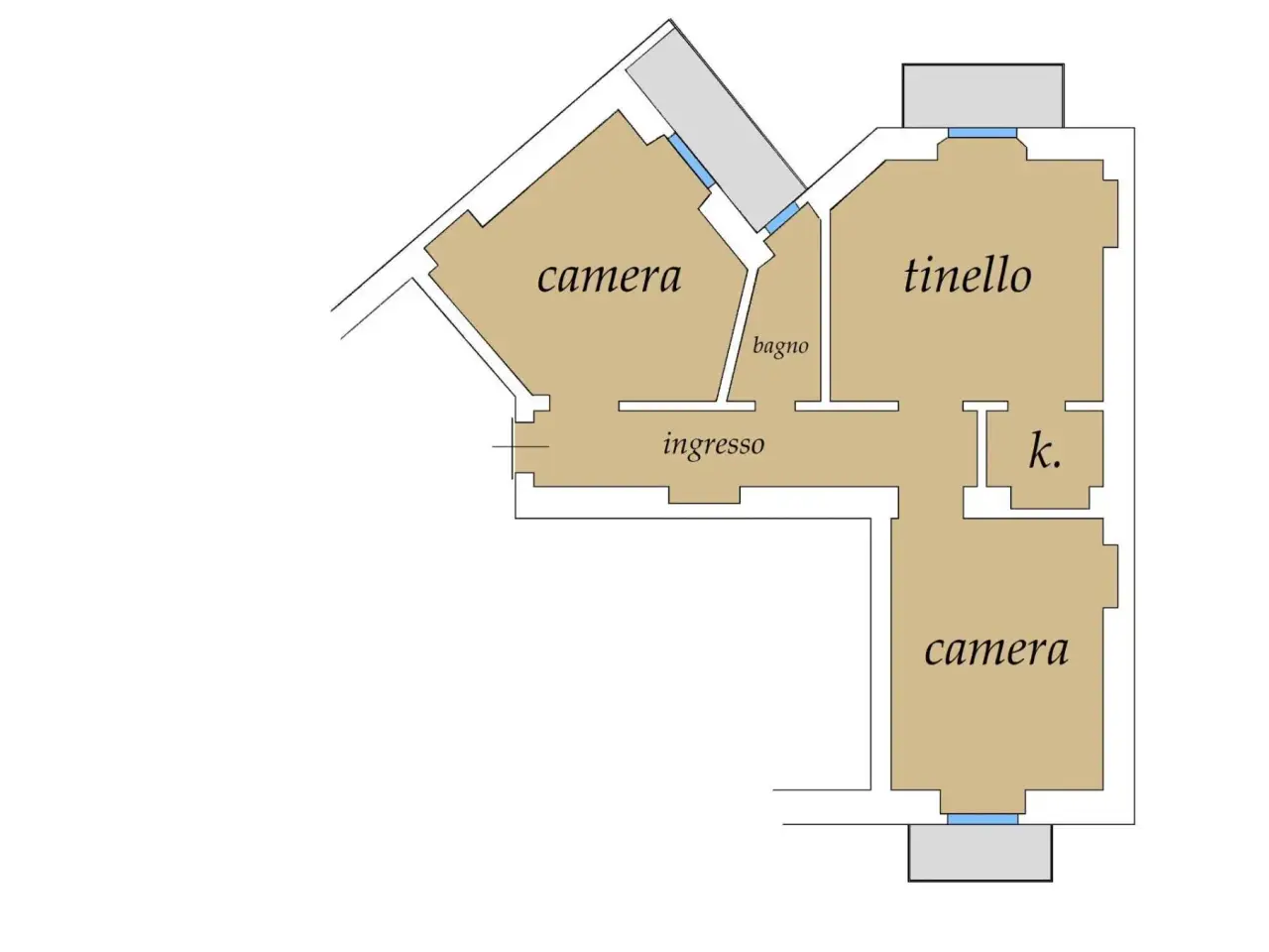 Trilocale in vendita, Corso Casale 325, Torino - Planimetria 1