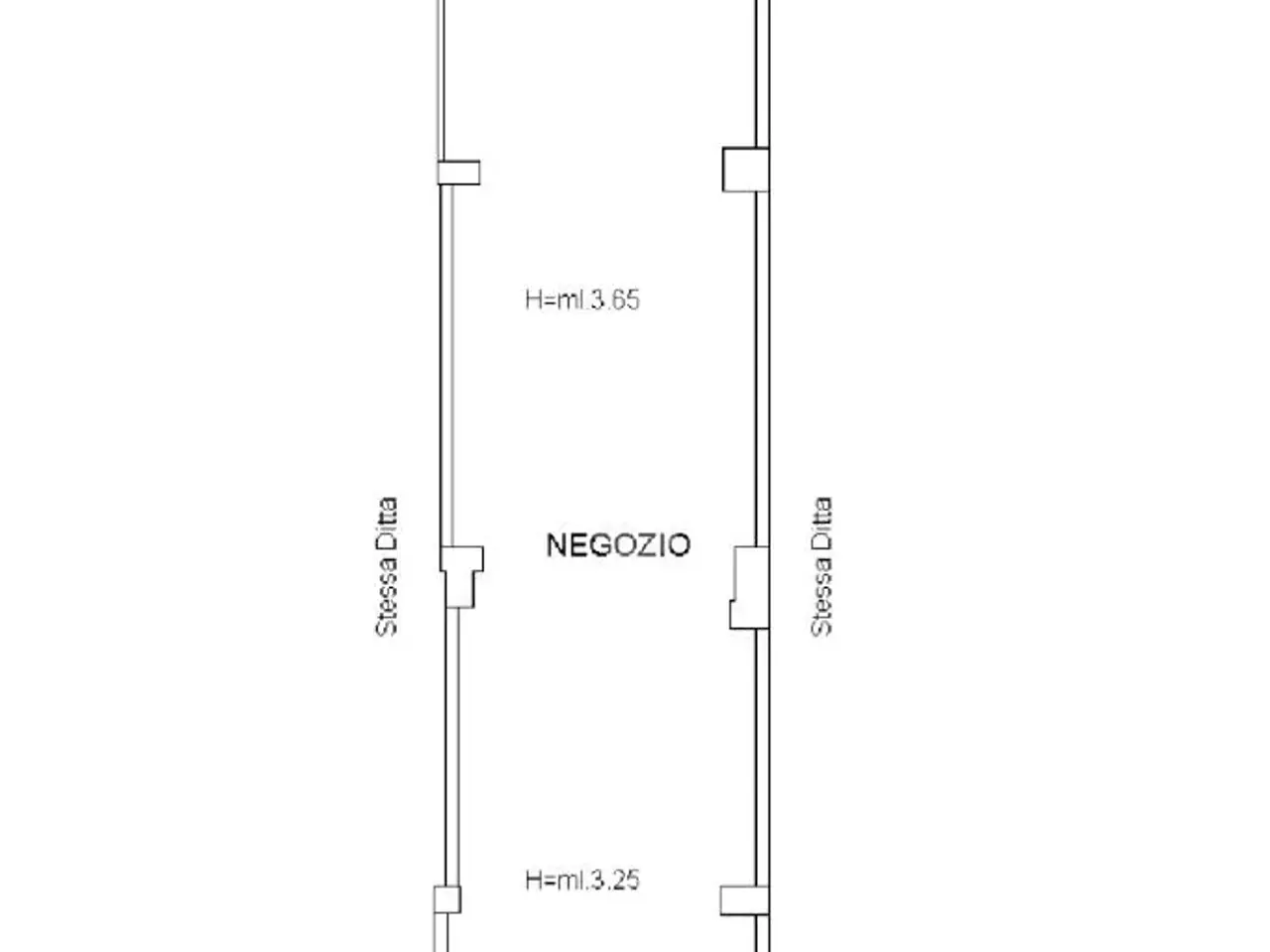 Negozio in Viale della Repubblica 17, Montecorvino Pugliano, {3} - Planimetria 1