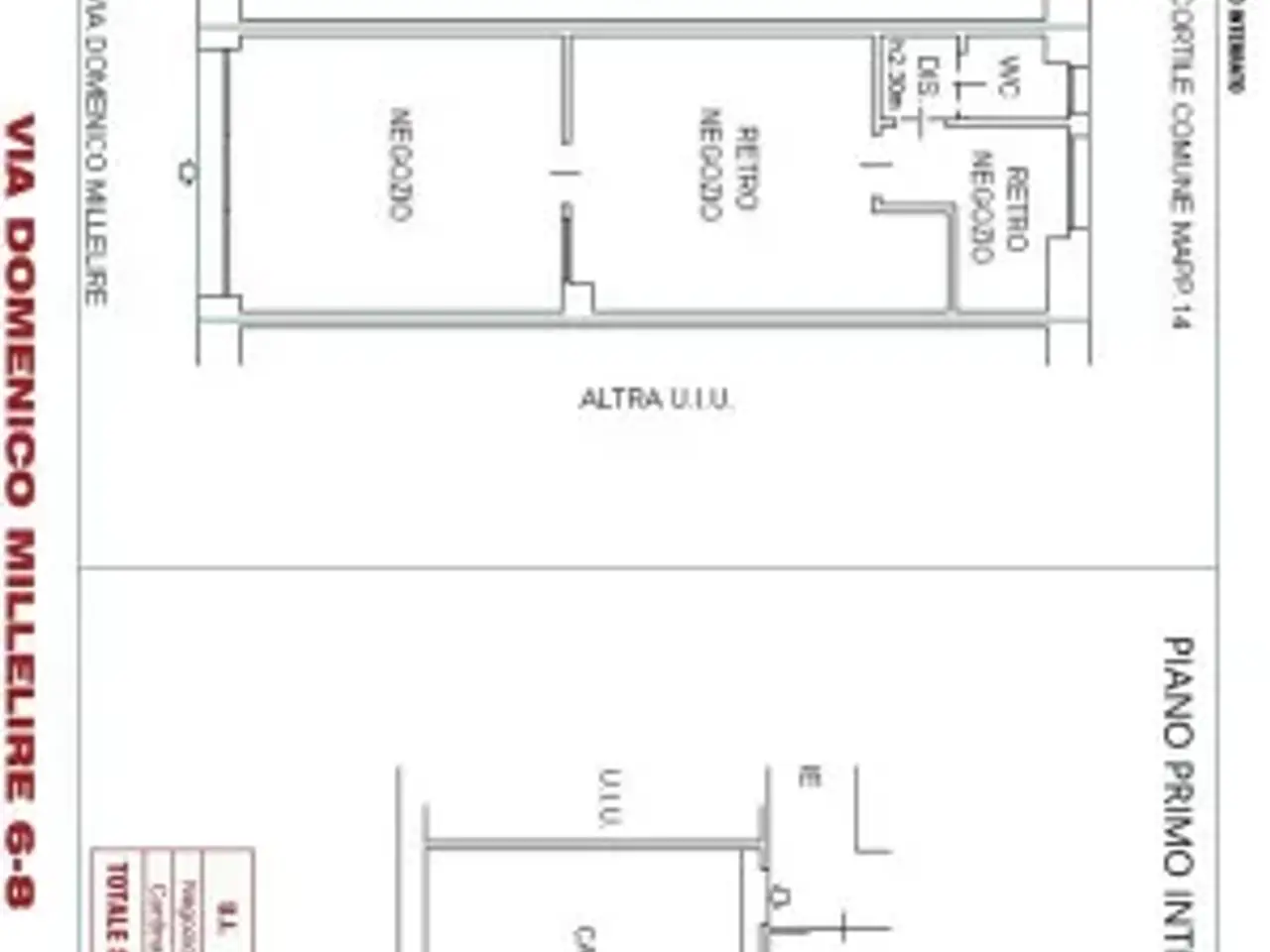 Negozio in Via Domenico Millelire 6, Milano, {3} - Planimetria 1