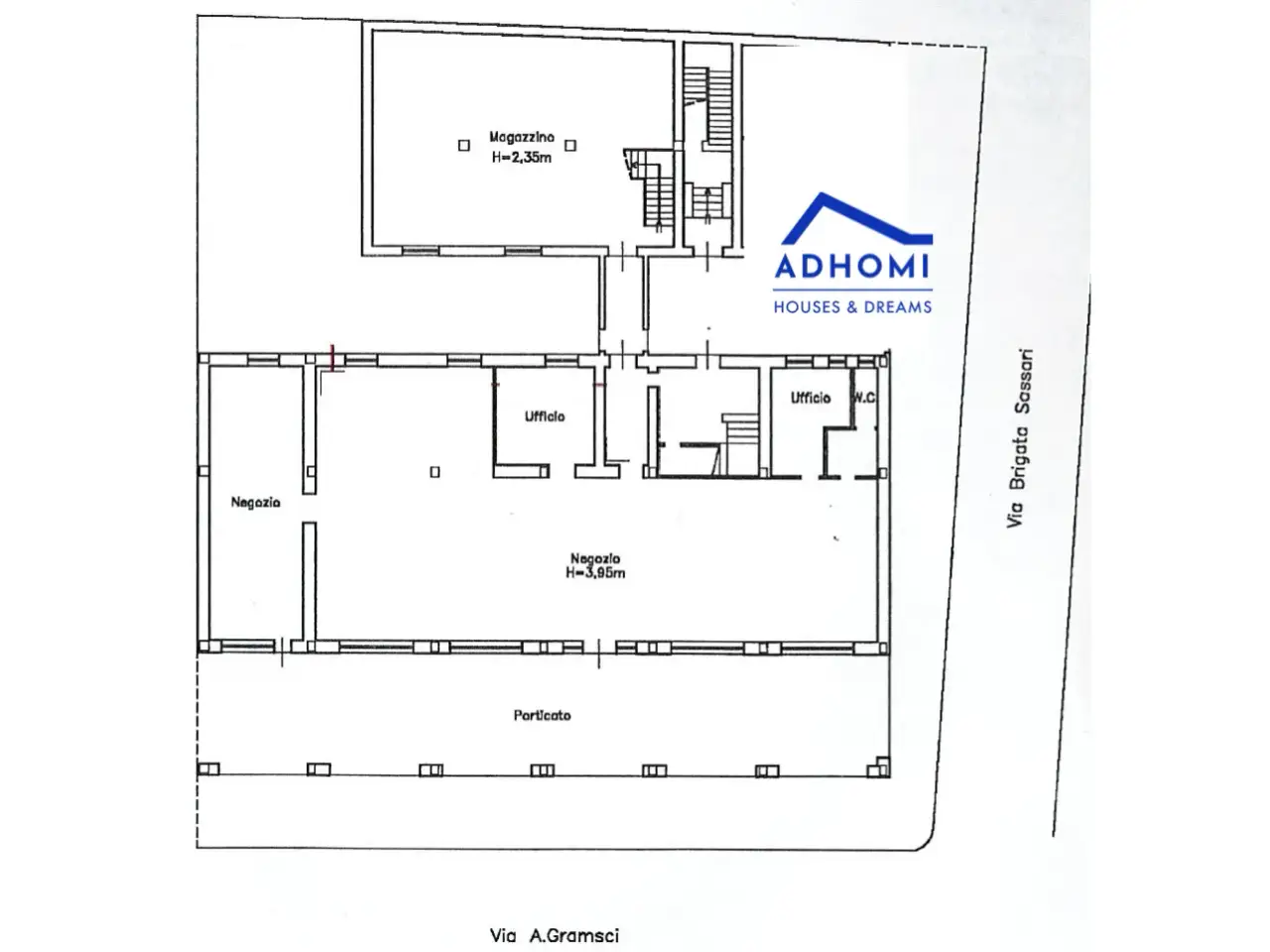 Negozio in Viale Gramsci 64, Carbonia, {3} - Planimetria 1