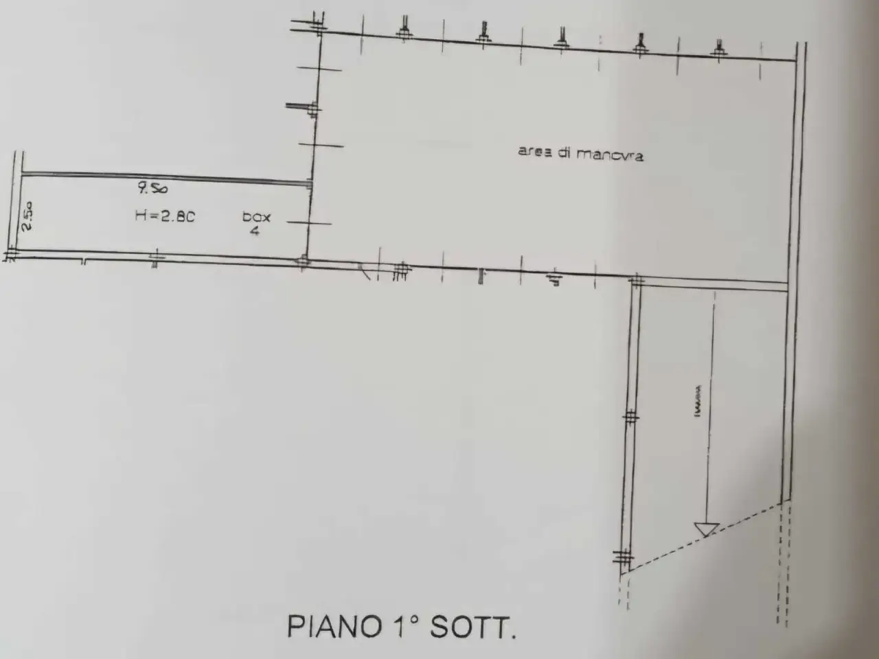 Parcheggio chiuso in , Rottofreno, {3} - Planimetria 1