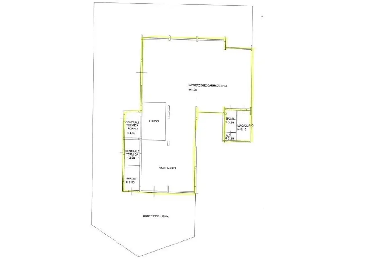 Capannone in Via Faberio 2, Savignano Sul Rubicone, {3} - Planimetria 1
