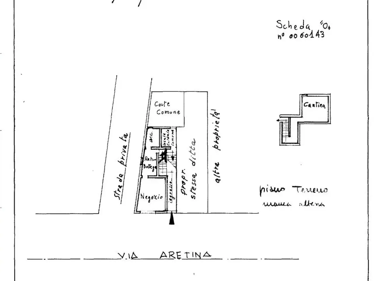Negozio in Via Aretina, Firenze, {3} - Planimetria 1