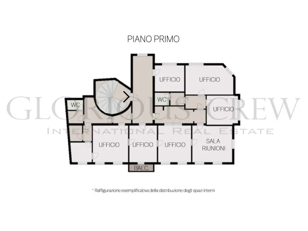 Ufficio in Contrada Santa Croce 13, Brescia, {3} - Planimetria 1