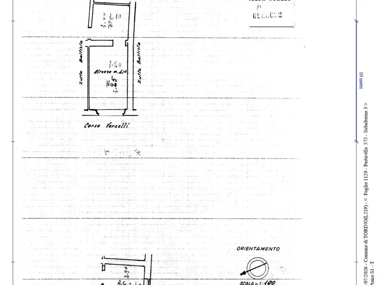 Negozio in Corso Vercelli, Torino, {3} - Planimetria 1