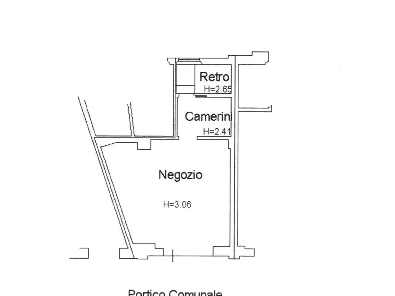 Negozio in Via Berengario, Carpi, {3} - Planimetria 1