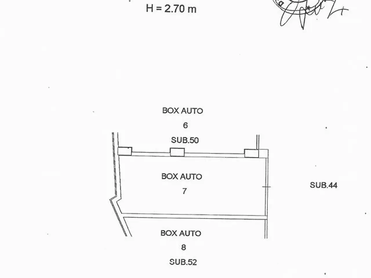 Box in Via Giovanni Prati, Roma - Planimetria 1