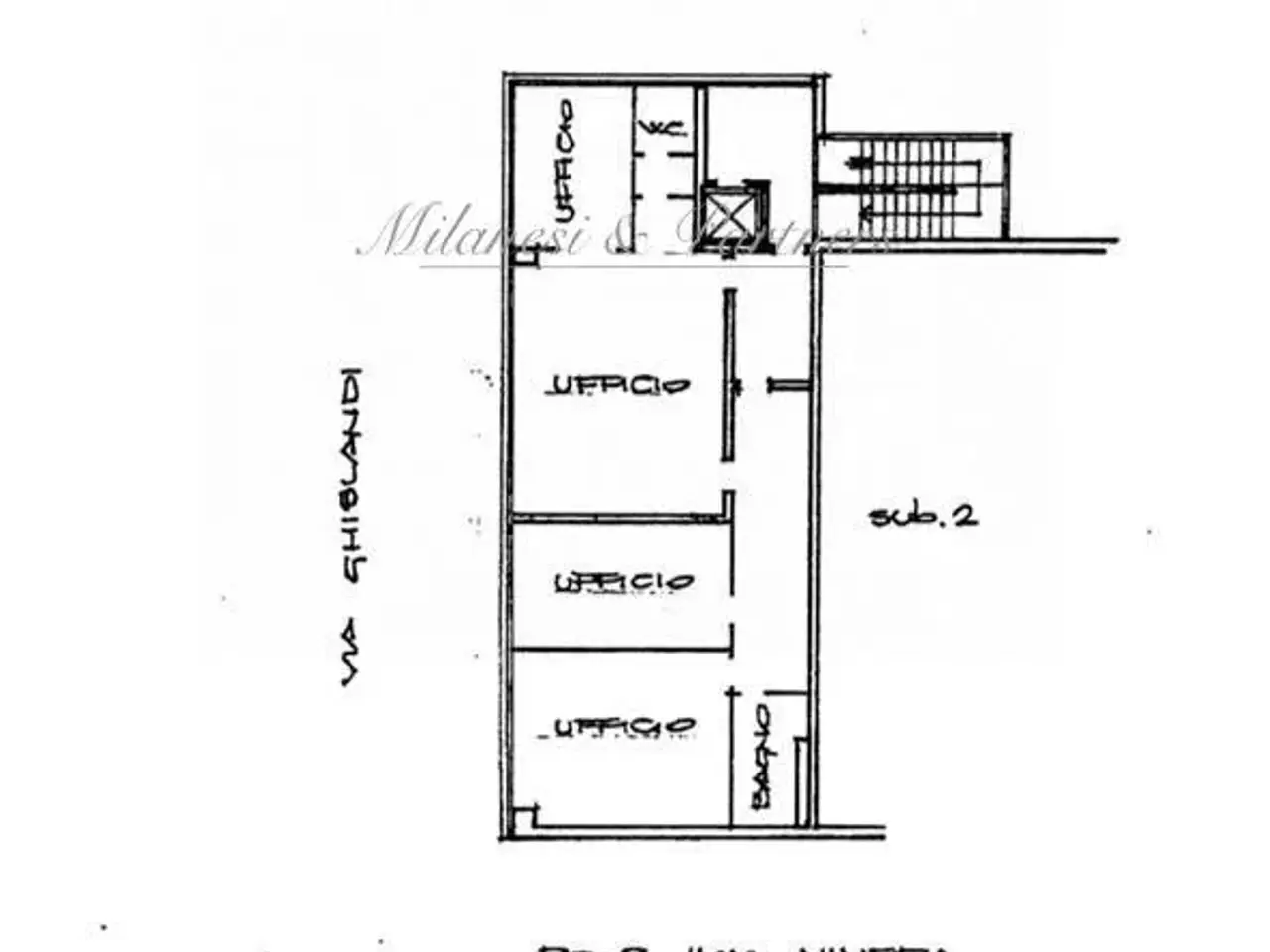 Ufficio in Via Vittore Ghislandi 63, Bergamo, {3} - Planimetria 1