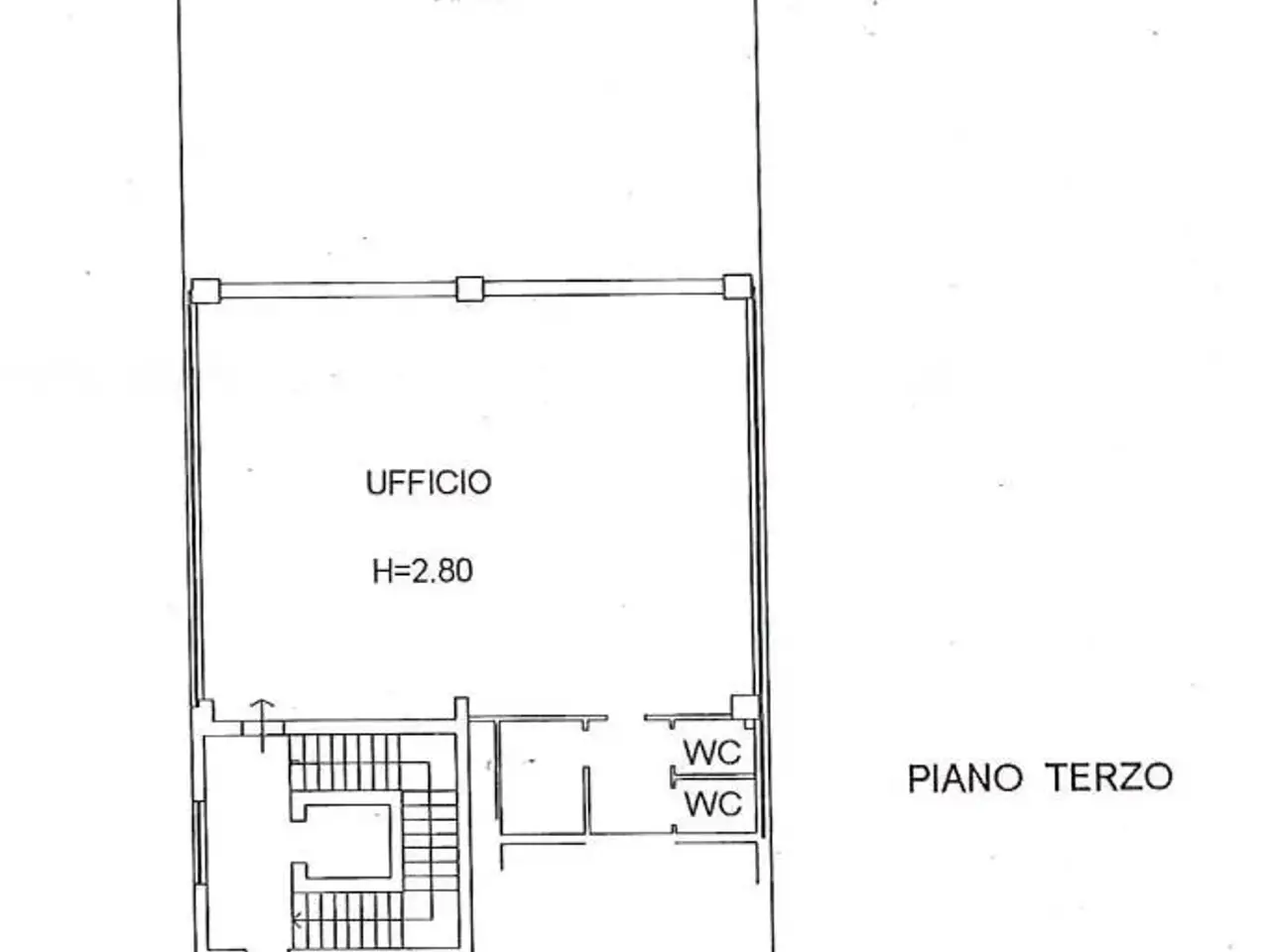 Ufficio in Via del Mella 13, Brescia, {3} - Planimetria 1