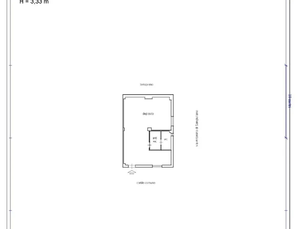 Ufficio in Via Antonino di Sangiuliano 16, Sant'Agata Li Battiati, {3} - Planimetria 1