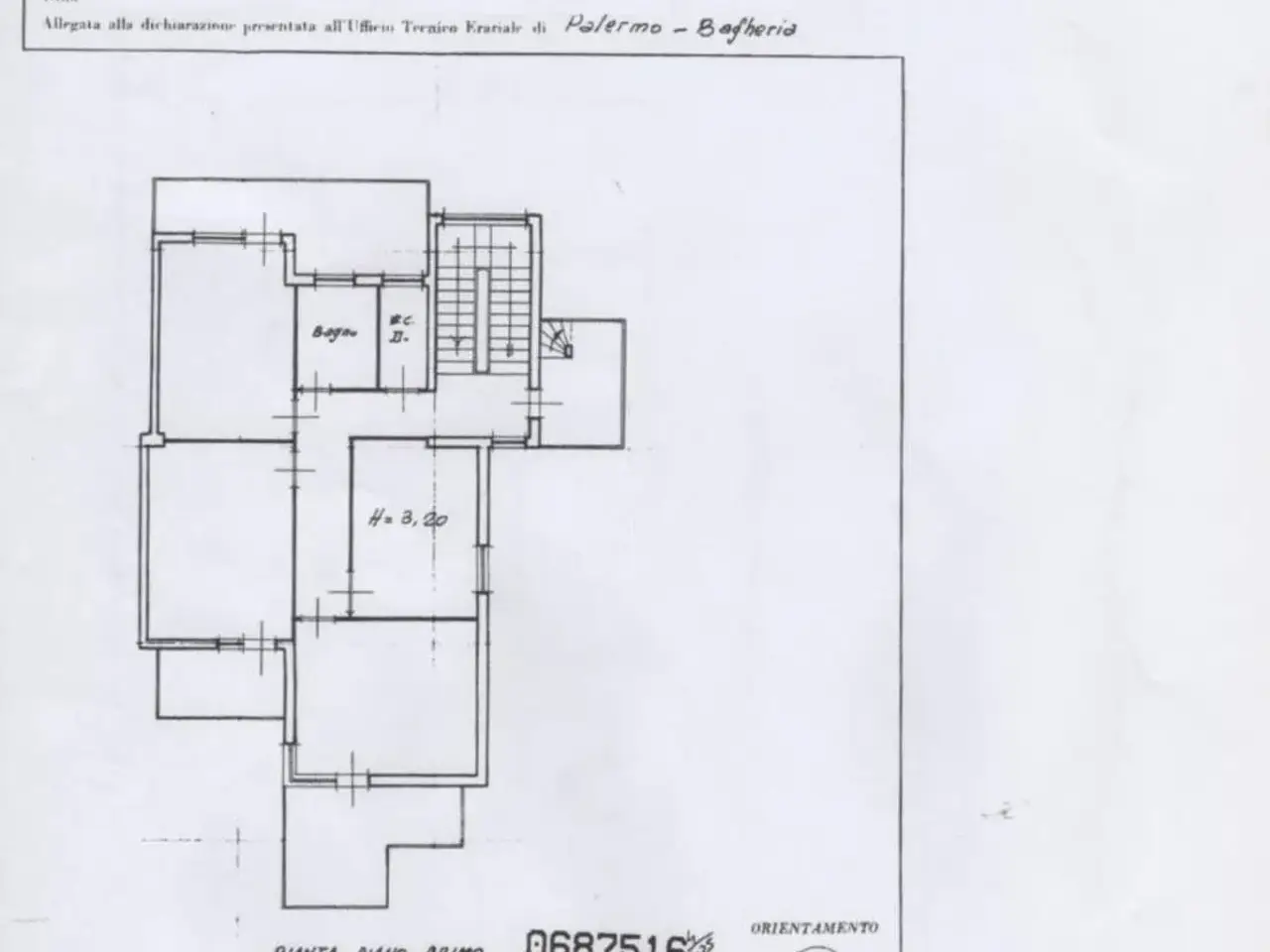 Appartamento in villa in affitto, Via Stazzone 6, Casteldaccia - Planimetria 1