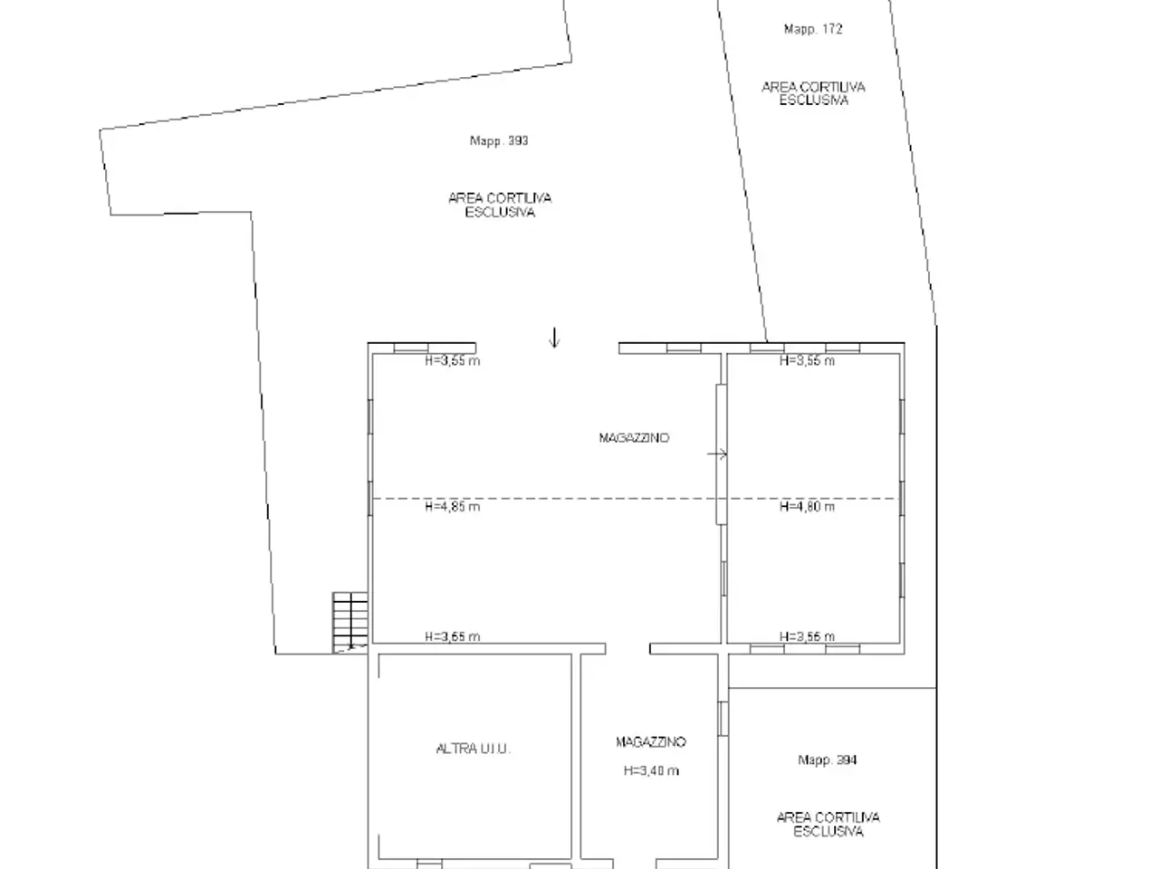 Magazzino in Via Pietro Nenni 9/a, Campegine, {3} - Planimetria 1